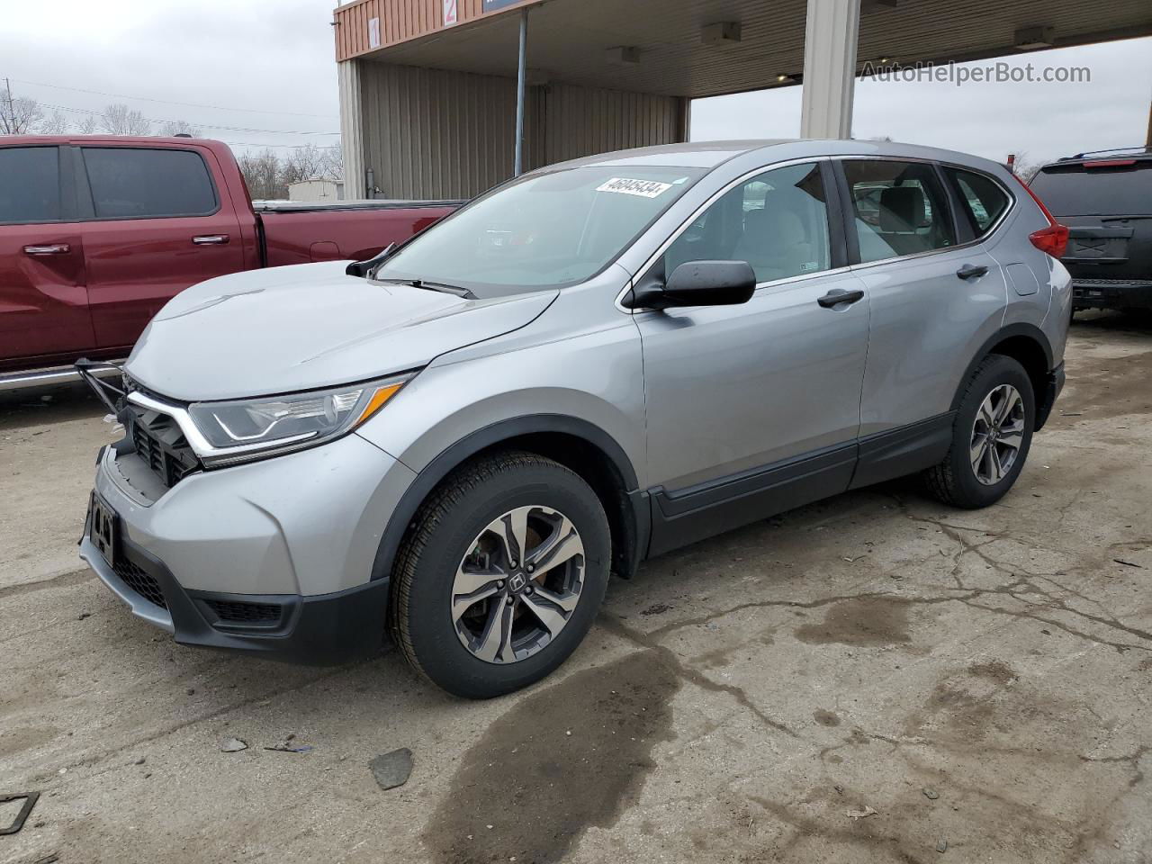 2018 Honda Cr-v Lx Silver vin: 2HKRW6H36JH216169