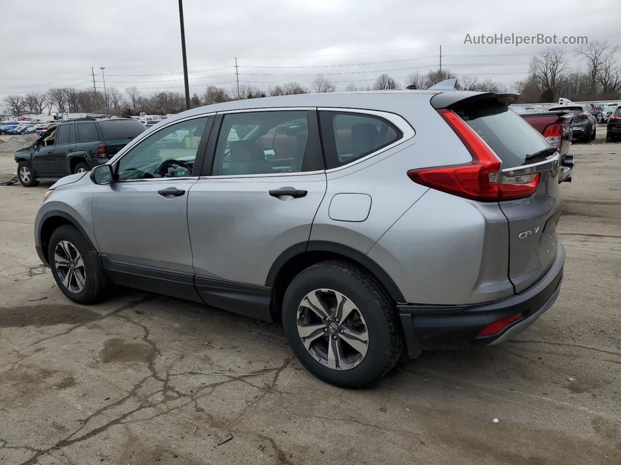 2018 Honda Cr-v Lx Silver vin: 2HKRW6H36JH216169