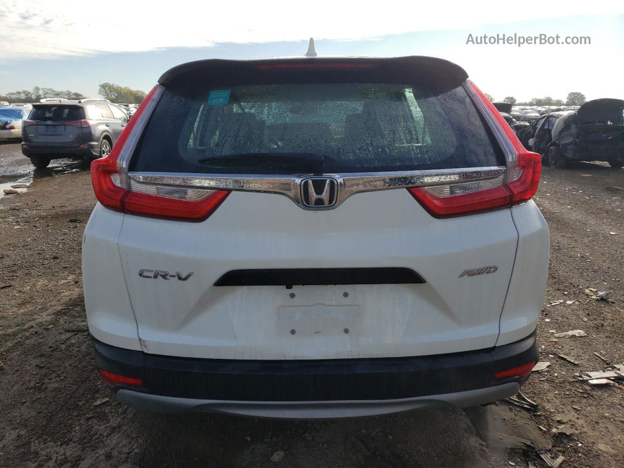 2018 Honda Cr-v Lx White vin: 2HKRW6H36JH221825