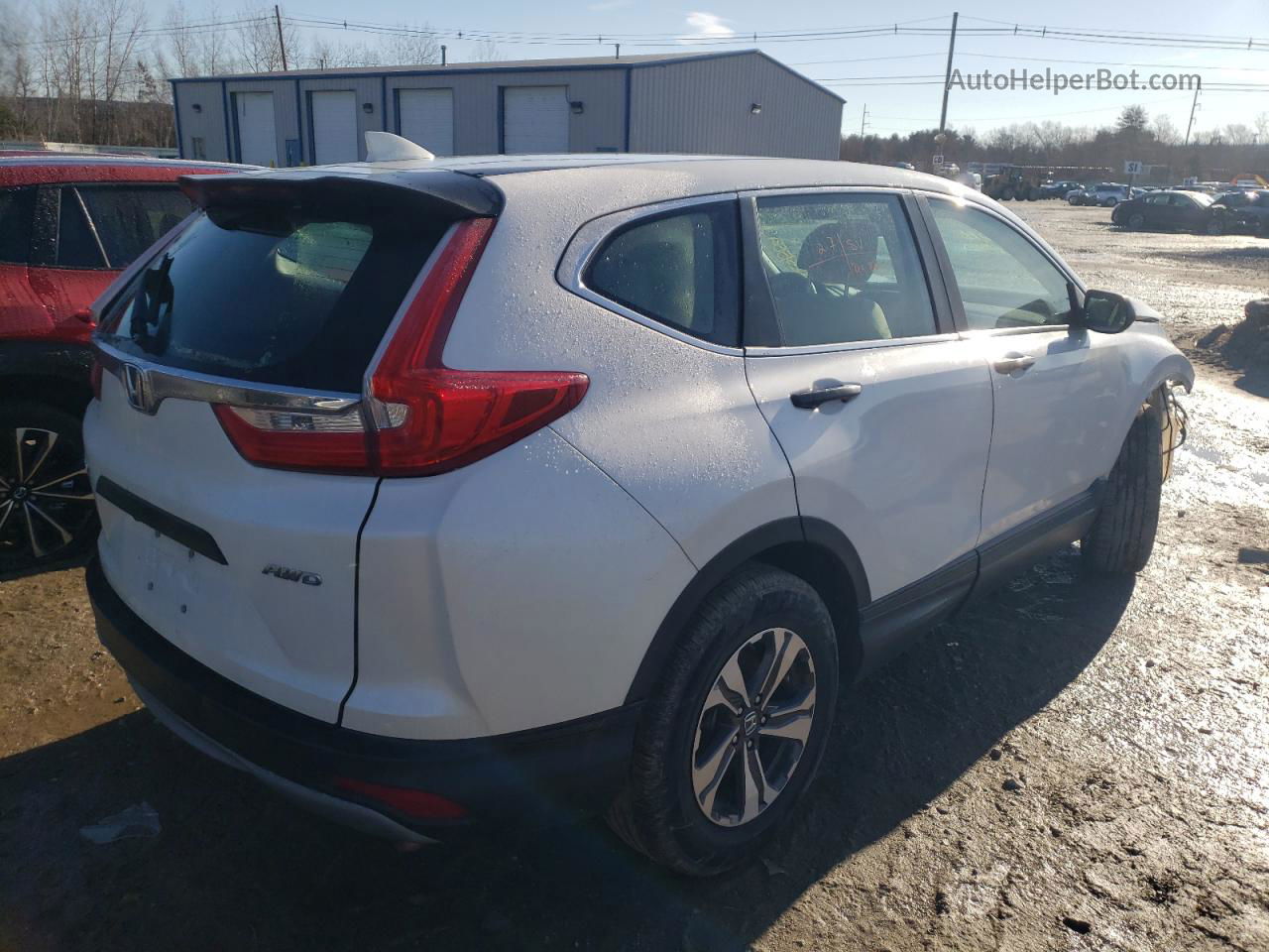 2018 Honda Cr-v Lx White vin: 2HKRW6H36JH225681