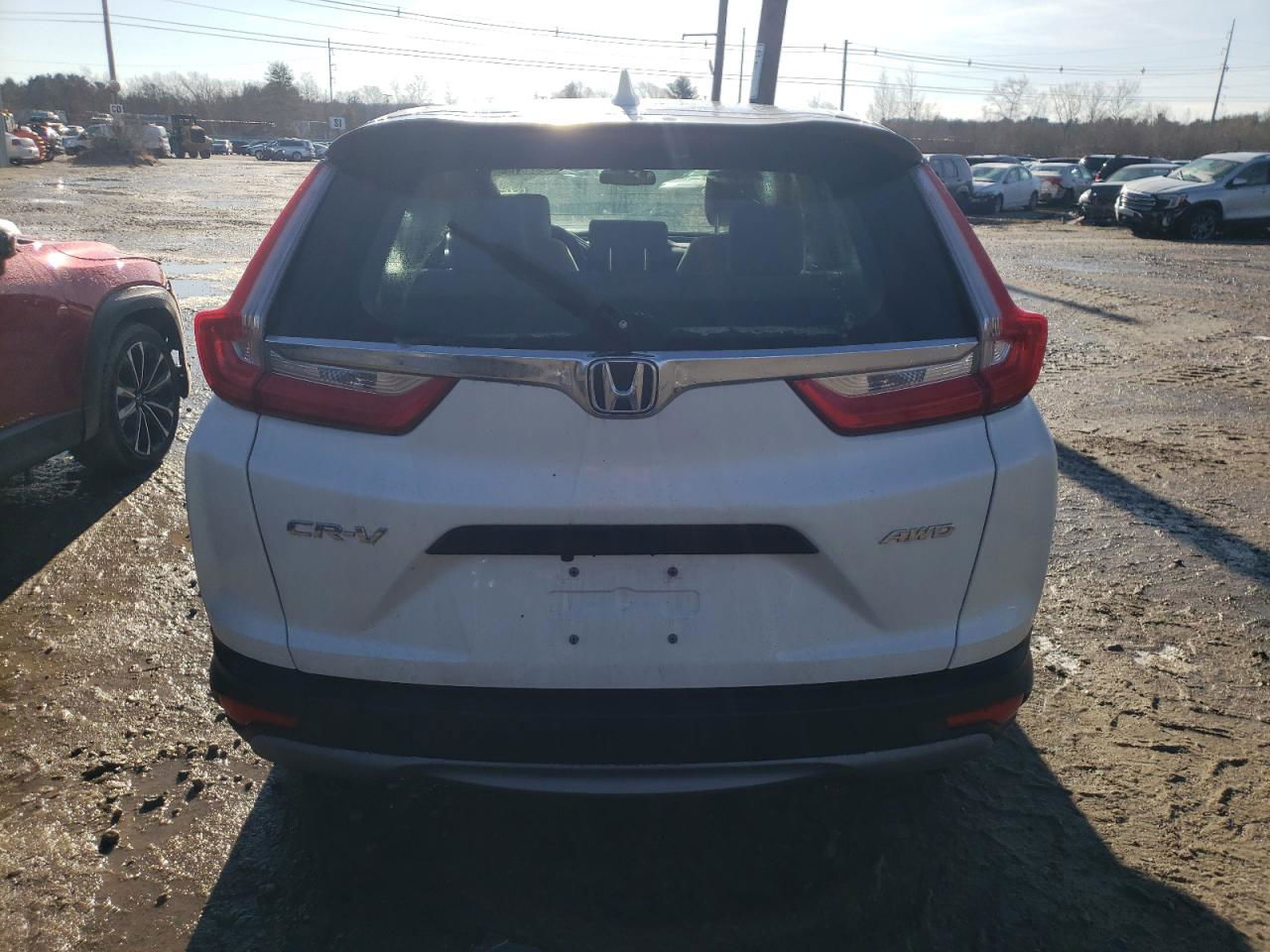 2018 Honda Cr-v Lx White vin: 2HKRW6H36JH225681