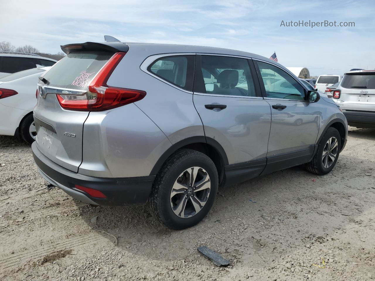 2018 Honda Cr-v Lx Silver vin: 2HKRW6H36JH230458