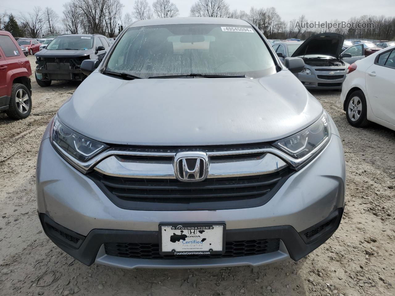 2018 Honda Cr-v Lx Серебряный vin: 2HKRW6H36JH230458