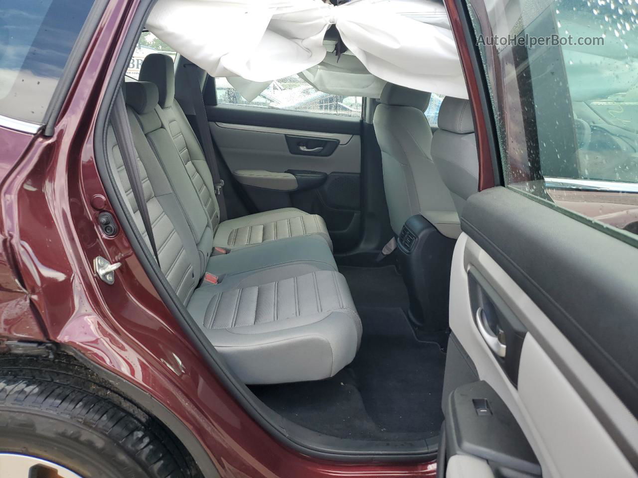 2019 Honda Cr-v Lx Burgundy vin: 2HKRW6H36KH223768