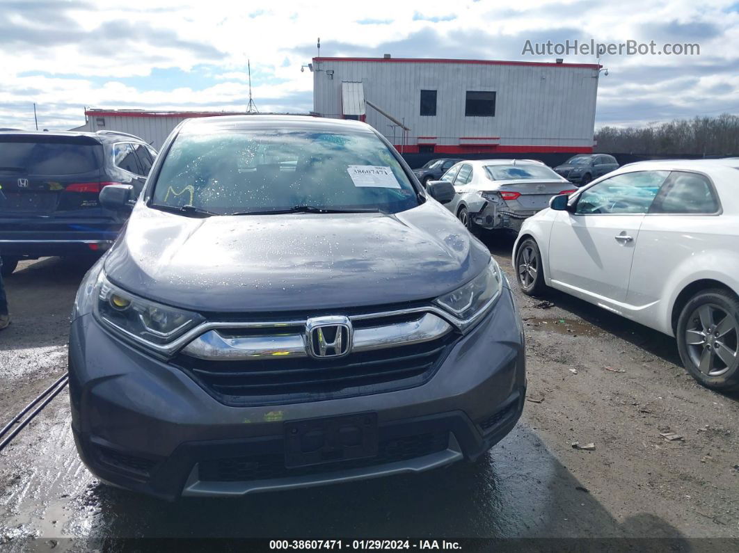 2017 Honda Cr-v Lx Gray vin: 2HKRW6H37HH203215