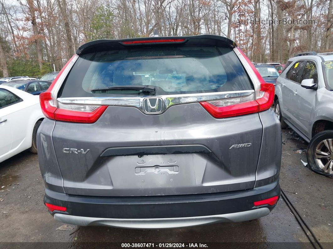 2017 Honda Cr-v Lx Gray vin: 2HKRW6H37HH203215