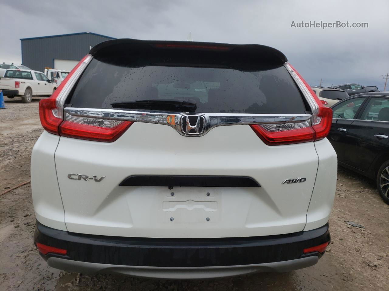 2017 Honda Cr-v Lx White vin: 2HKRW6H37HH215056