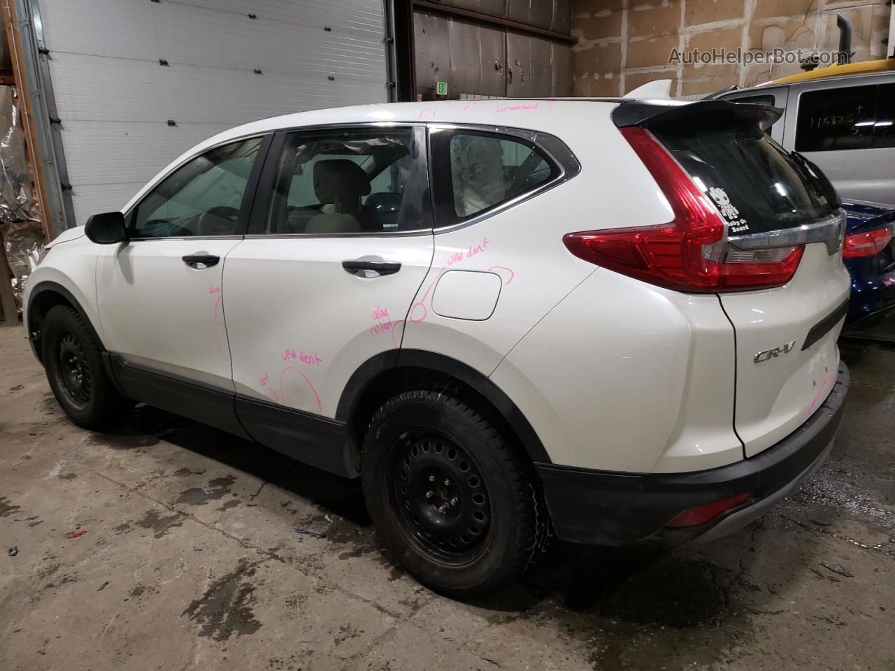 2017 Honda Cr-v Lx White vin: 2HKRW6H37HH220029