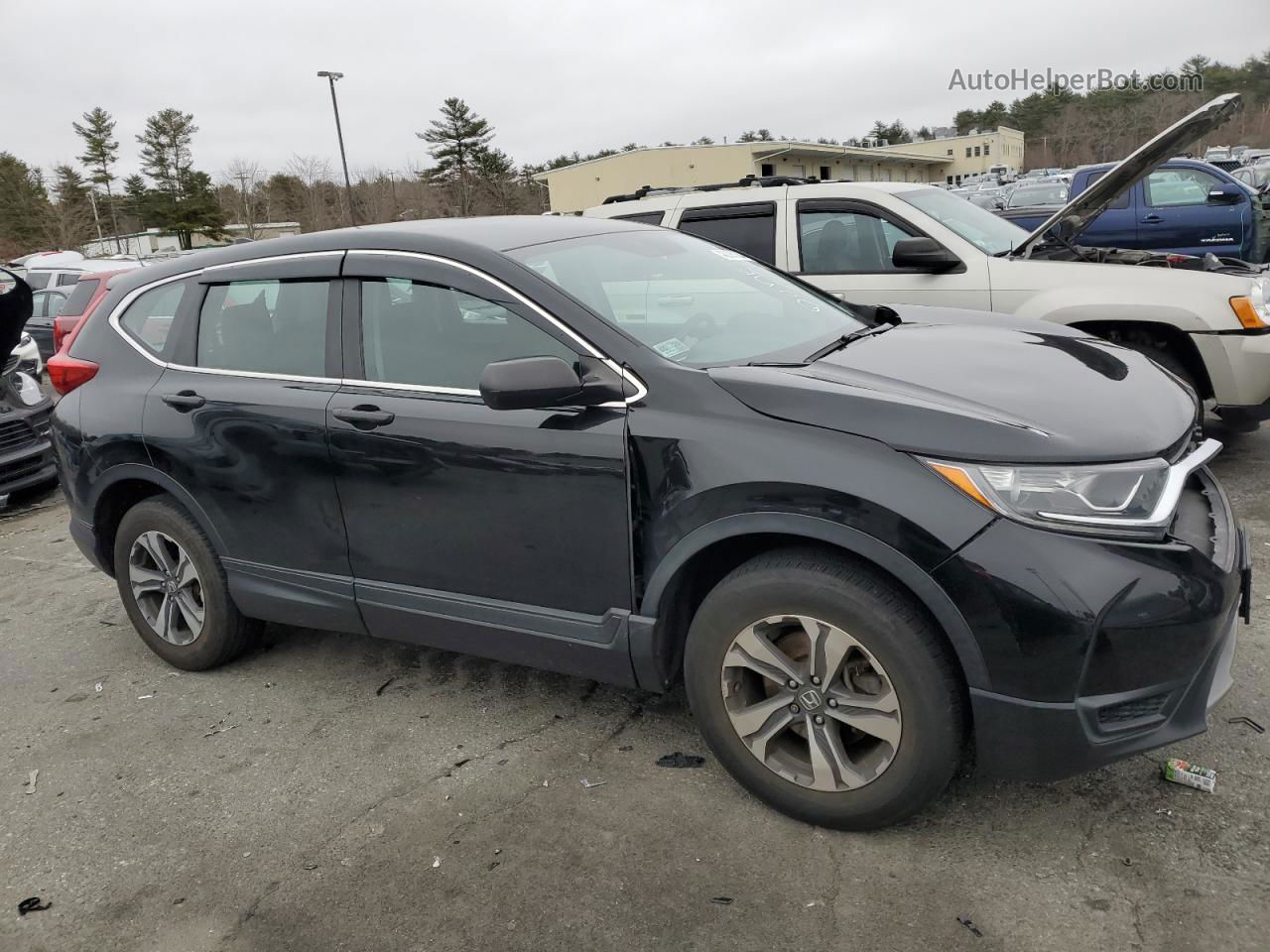 2018 Honda Cr-v Lx Black vin: 2HKRW6H37JH215466