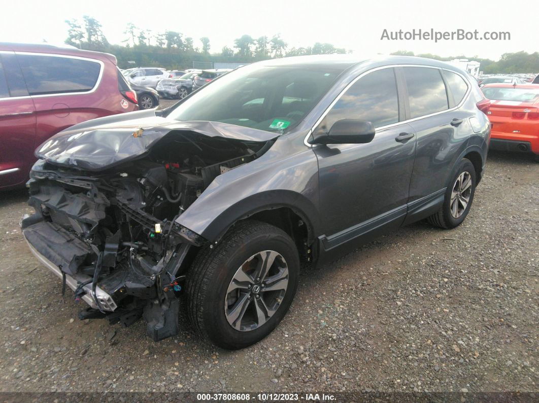 2018 Honda Cr-v Lx Gray vin: 2HKRW6H37JH219503