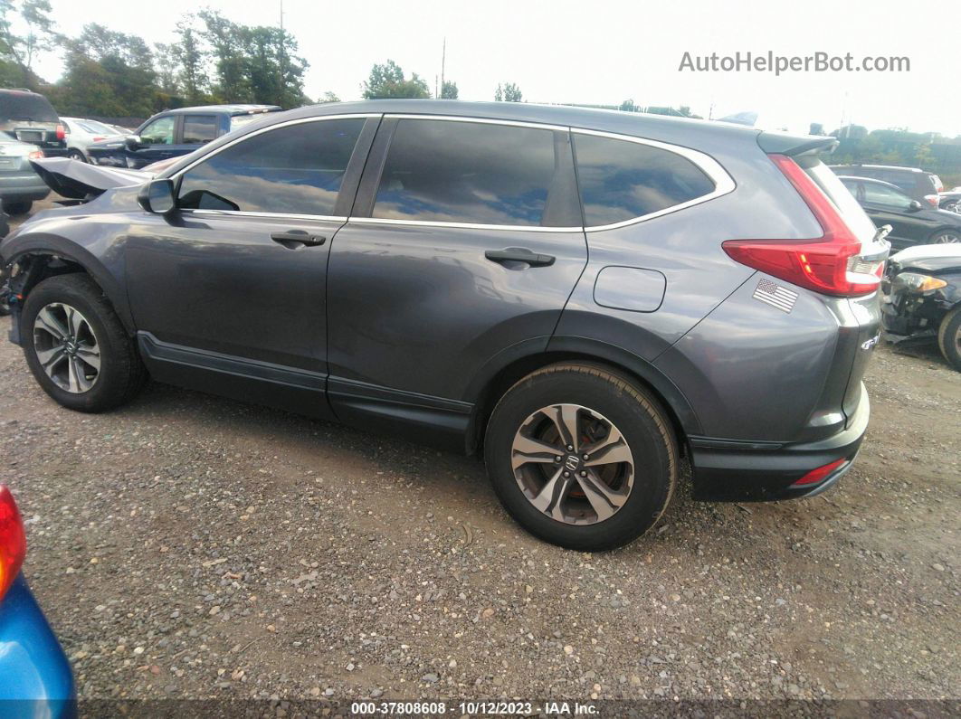 2018 Honda Cr-v Lx Gray vin: 2HKRW6H37JH219503