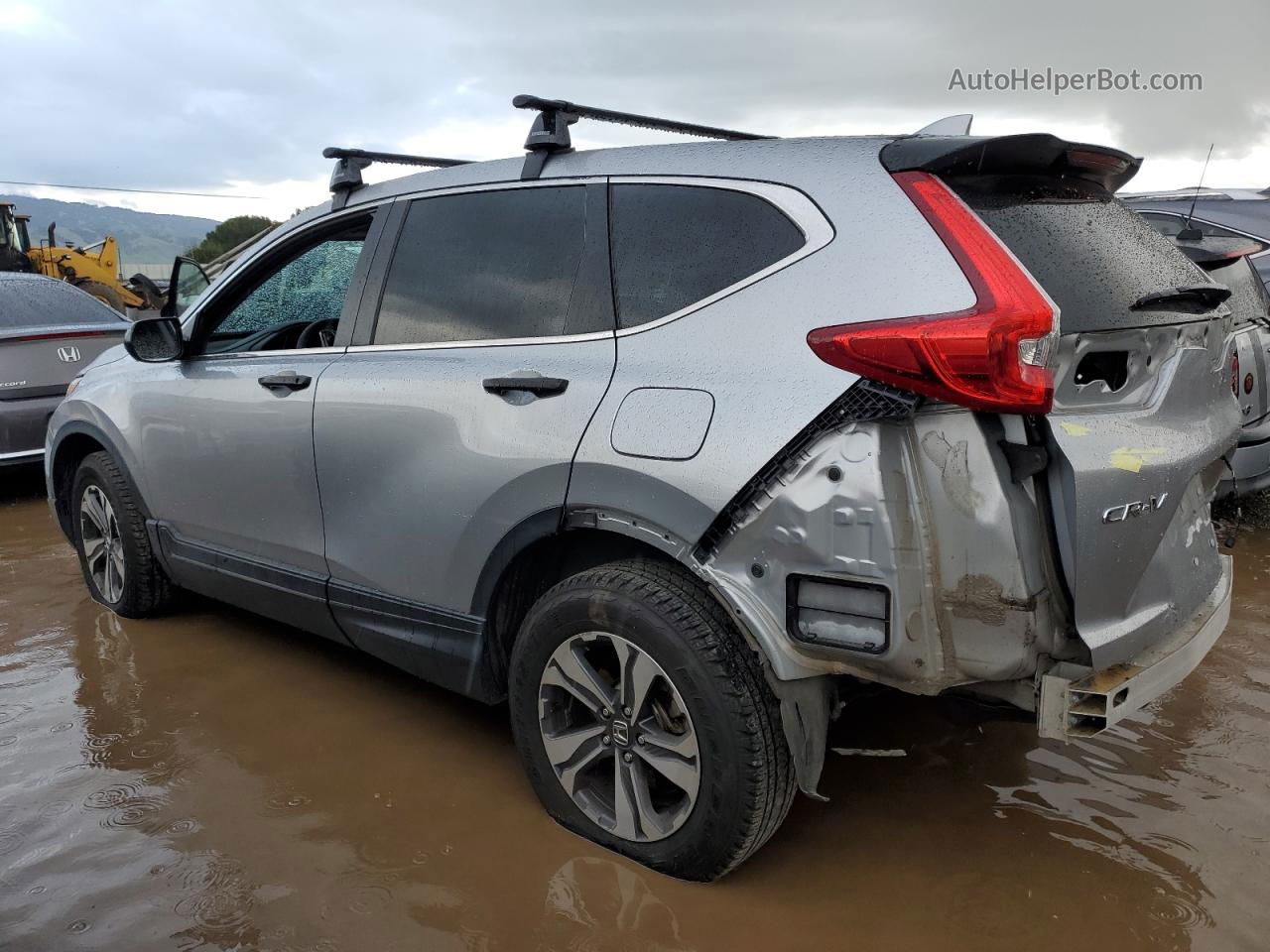 2018 Honda Cr-v Lx Silver vin: 2HKRW6H37JH232414