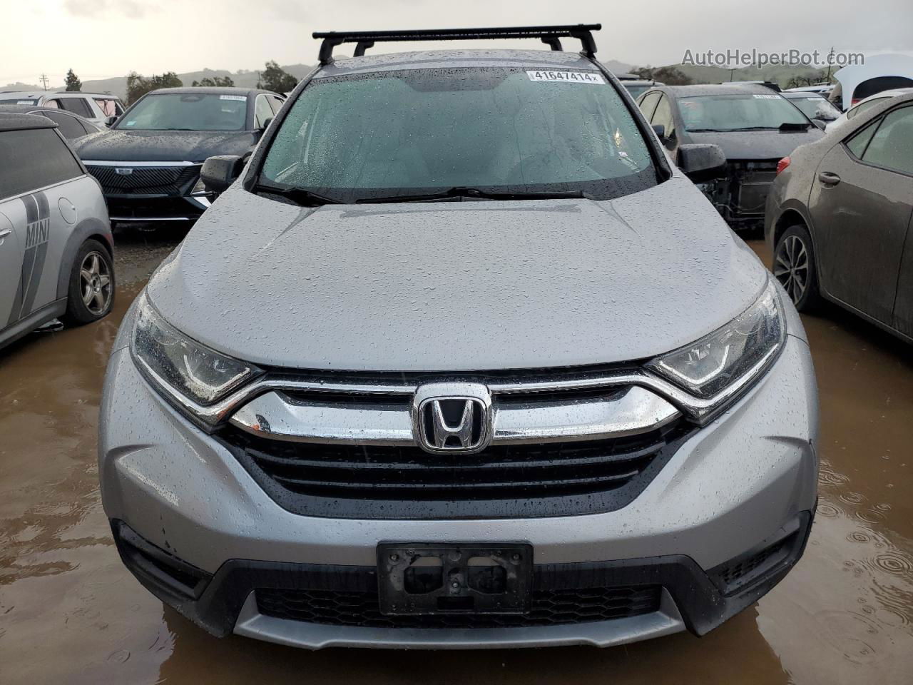 2018 Honda Cr-v Lx Silver vin: 2HKRW6H37JH232414