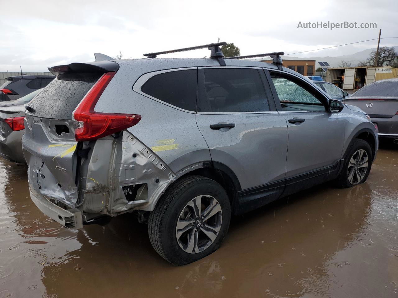 2018 Honda Cr-v Lx Silver vin: 2HKRW6H37JH232414