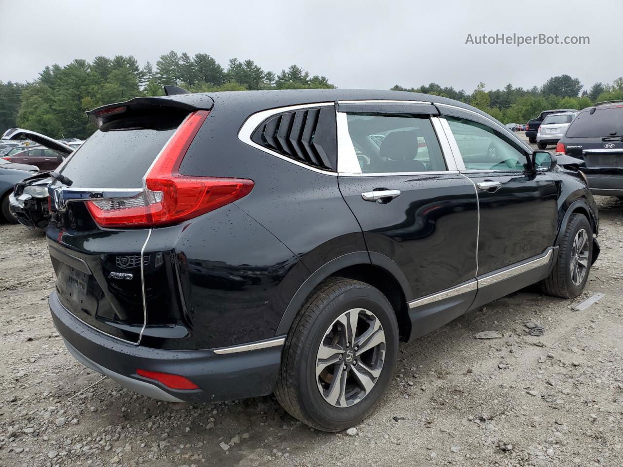 2019 Honda Cr-v Lx Black vin: 2HKRW6H37KH202136