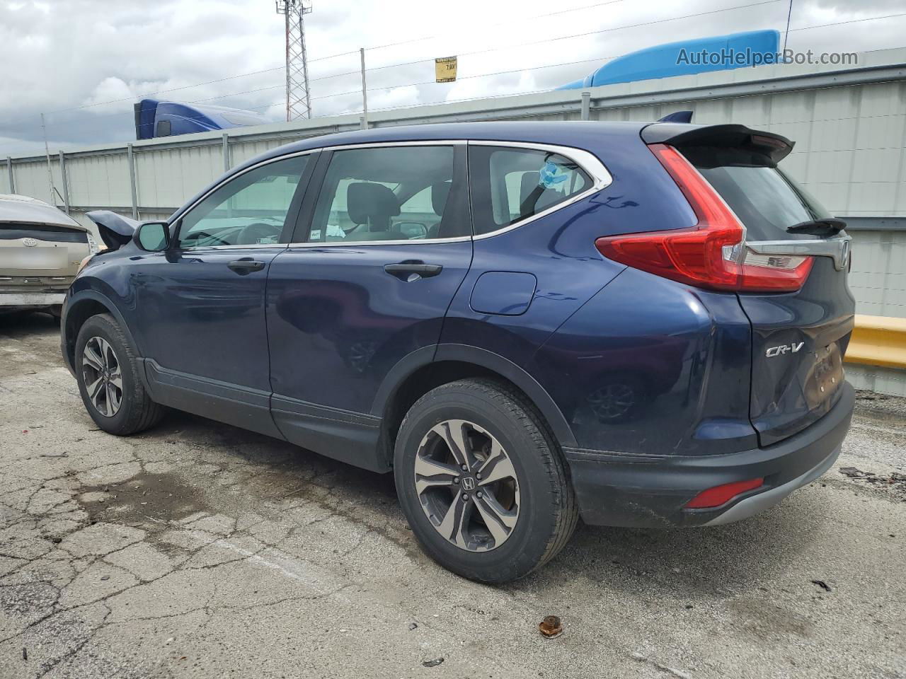 2019 Honda Cr-v Lx Blue vin: 2HKRW6H37KH202833