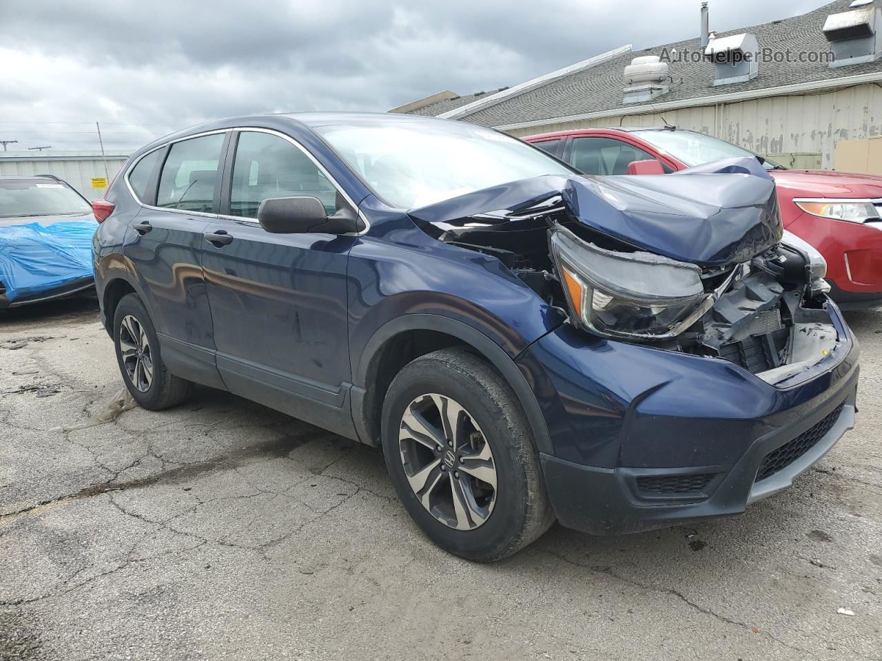 2019 Honda Cr-v Lx Blue vin: 2HKRW6H37KH202833