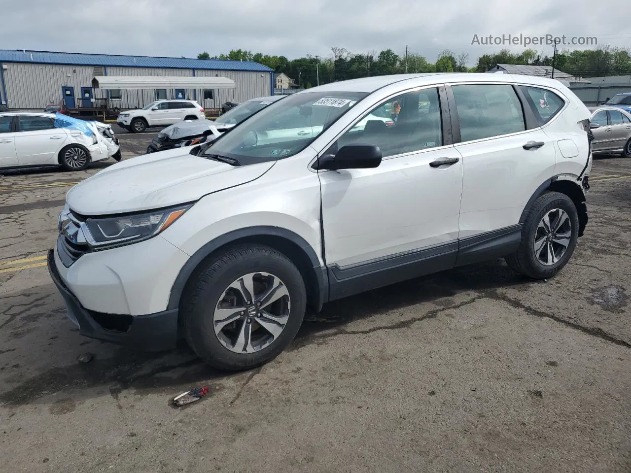 2019 Honda Cr-v Lx Белый vin: 2HKRW6H37KH210723