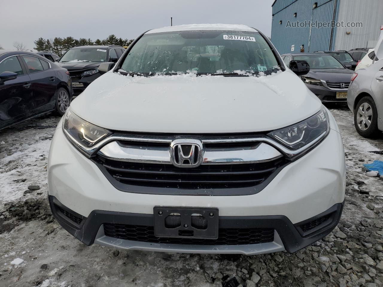 2019 Honda Cr-v Lx White vin: 2HKRW6H37KH222287