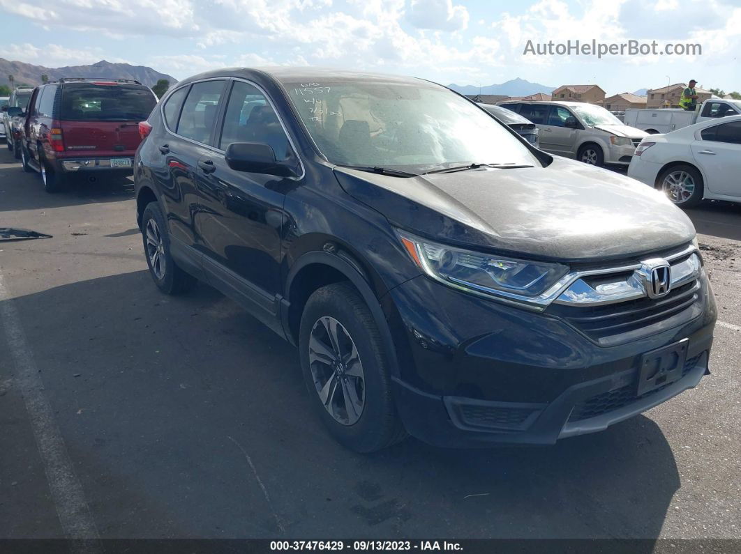 2018 Honda Cr-v Lx Black vin: 2HKRW6H38JH201561