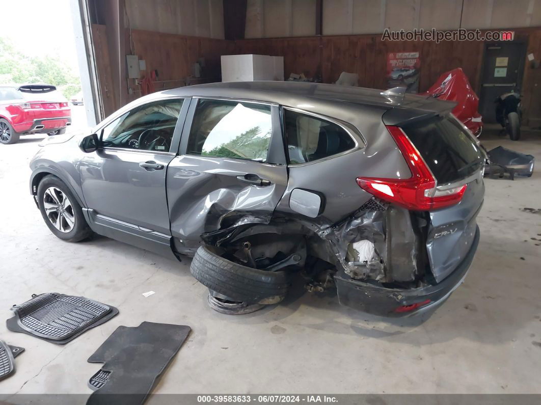 2018 Honda Cr-v Lx Gray vin: 2HKRW6H38JH222653