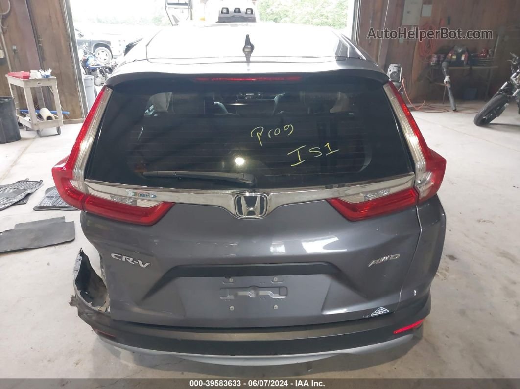 2018 Honda Cr-v Lx Gray vin: 2HKRW6H38JH222653