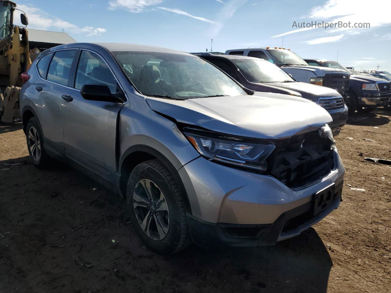 2018 Honda Cr-v Lx Silver vin: 2HKRW6H38JH227805