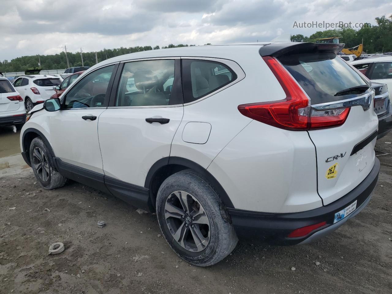 2019 Honda Cr-v Lx White vin: 2HKRW6H38KH228437