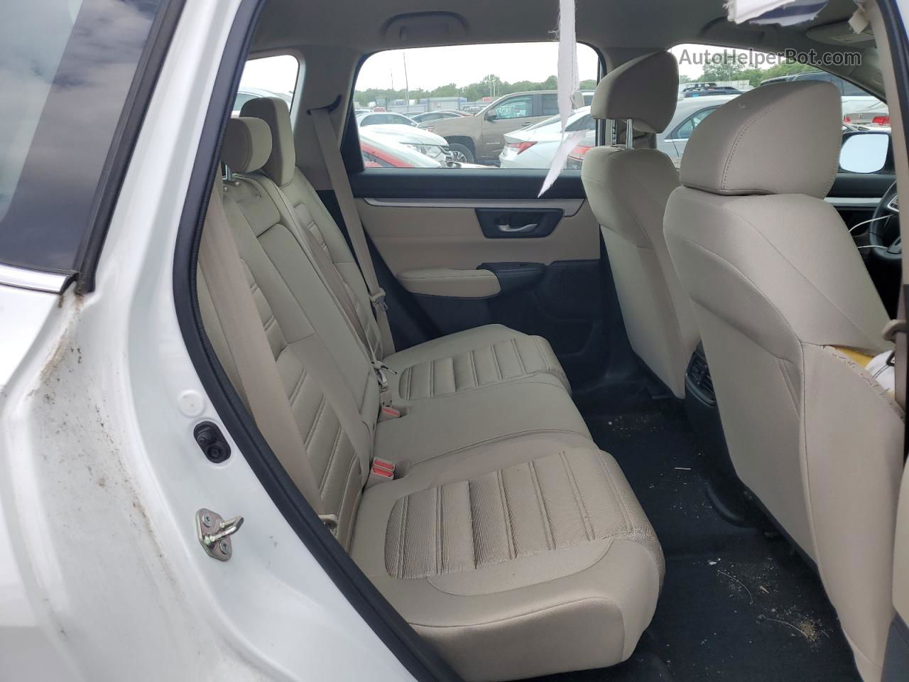 2019 Honda Cr-v Lx White vin: 2HKRW6H38KH228437