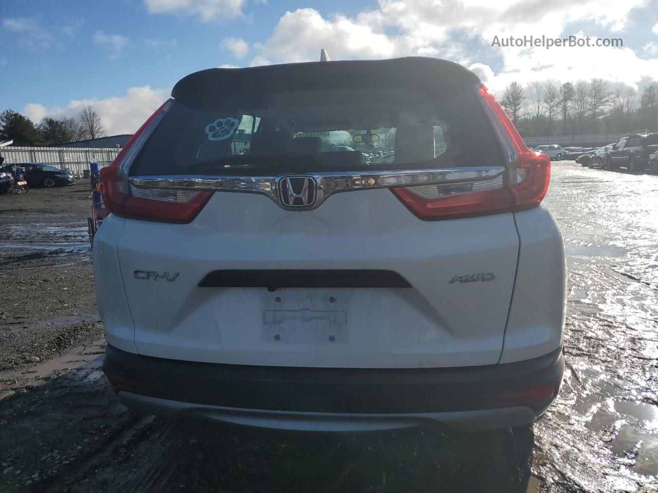 2017 Honda Cr-v Lx White vin: 2HKRW6H39HH221957