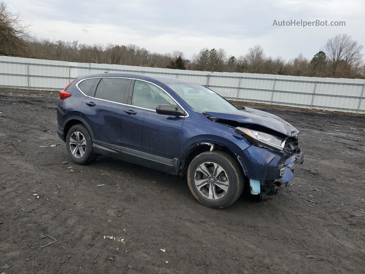 2018 Honda Cr-v Lx Blue vin: 2HKRW6H39JH213430