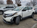 2018 Honda Cr-v Lx White vin: 2HKRW6H39JH221978