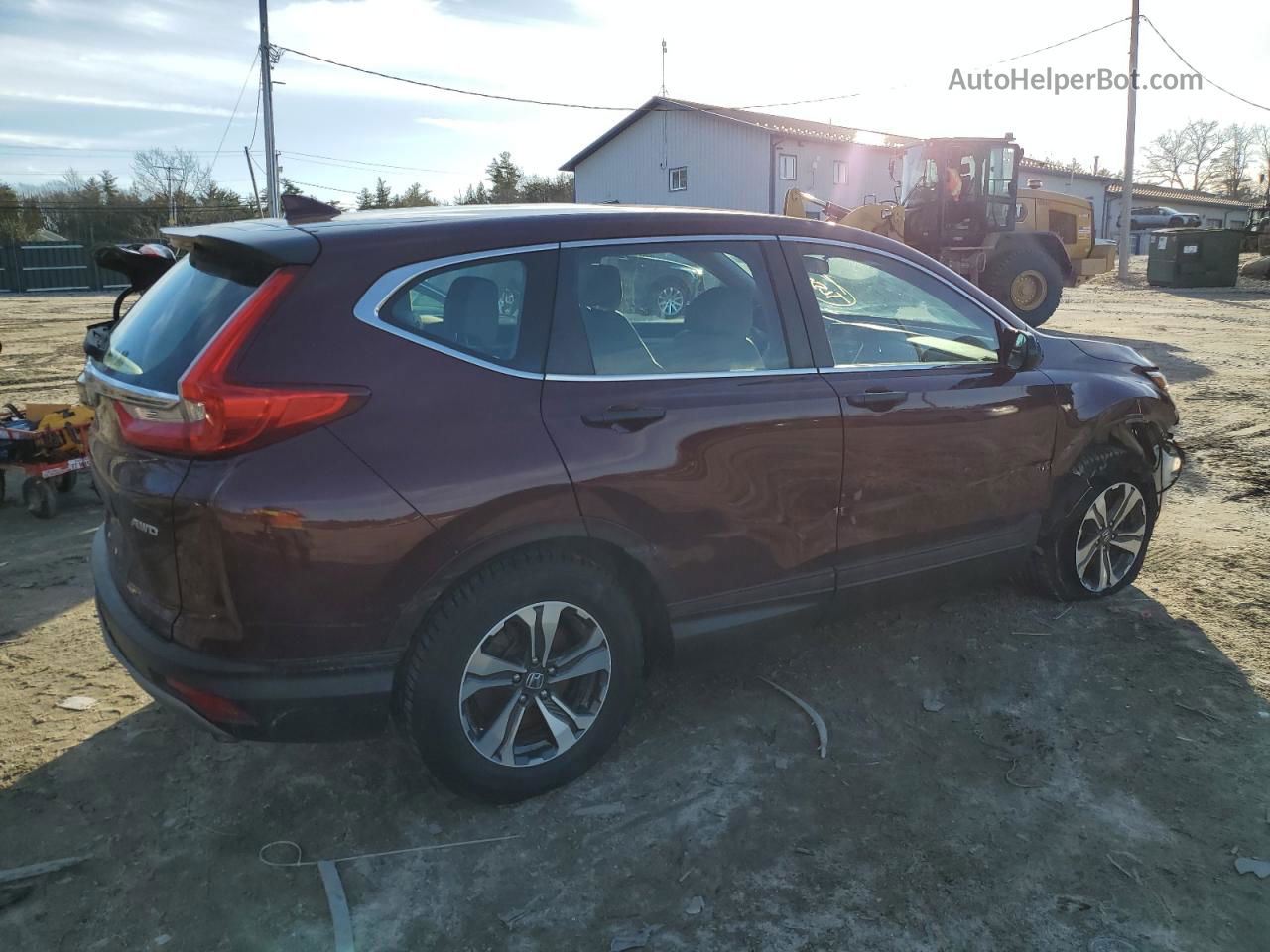 2019 Honda Cr-v Lx Red vin: 2HKRW6H39KH228852