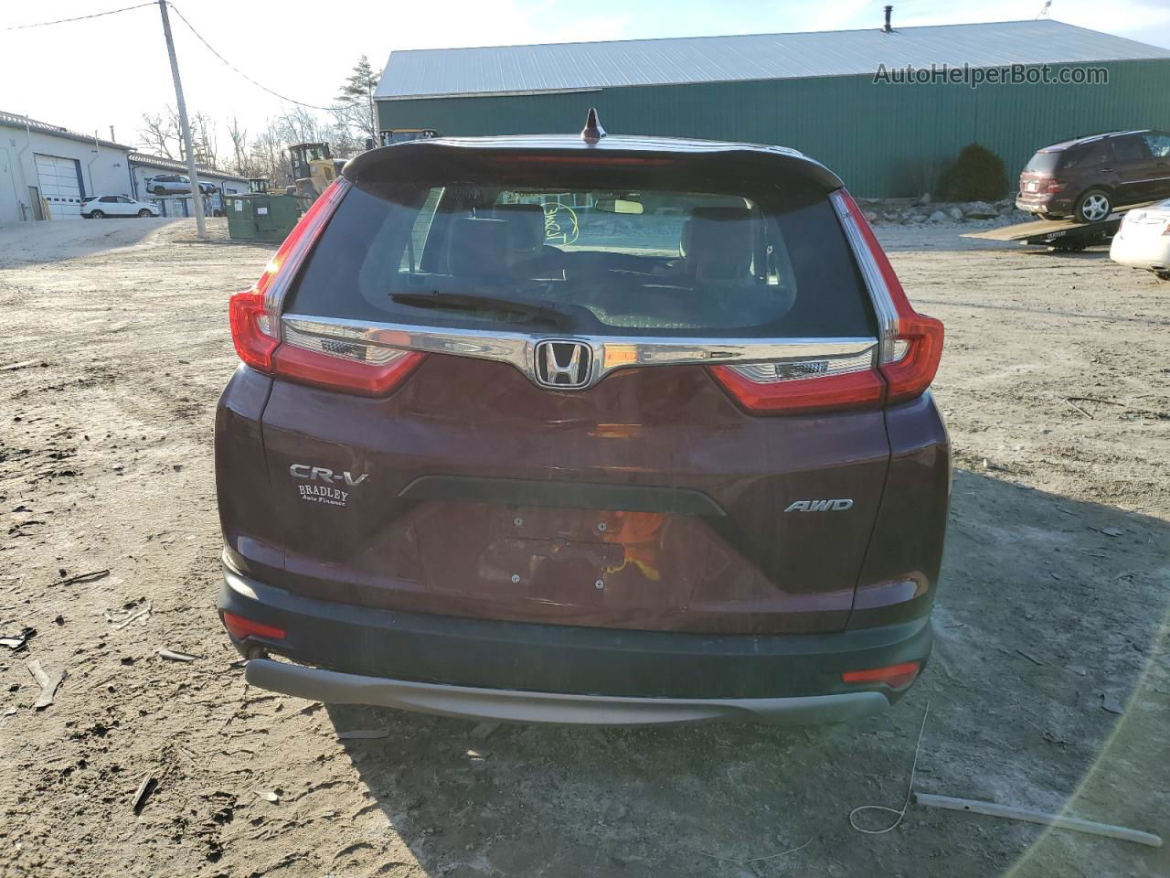 2019 Honda Cr-v Lx Red vin: 2HKRW6H39KH228852