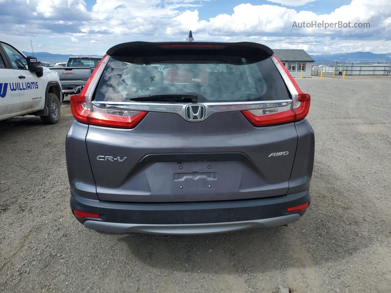 2017 Honda Cr-v Lx Charcoal vin: 2HKRW6H3XHH206478