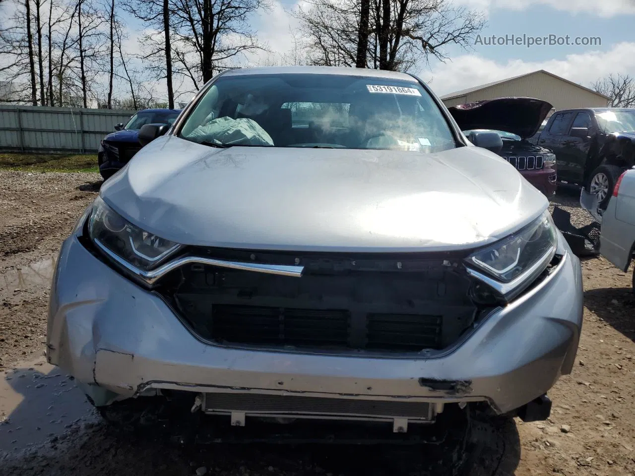 2017 Honda Cr-v Lx Silver vin: 2HKRW6H3XHH206660