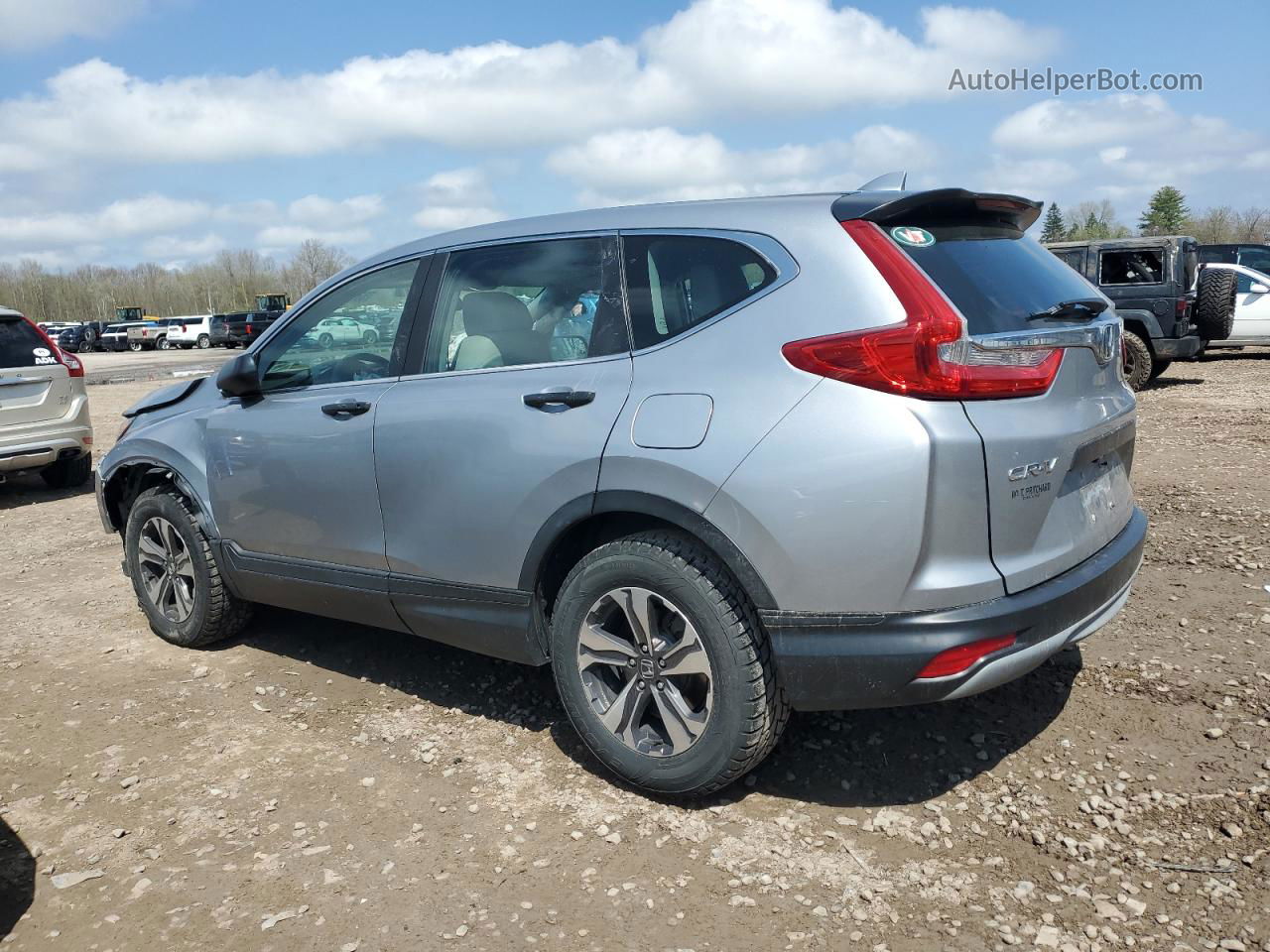 2017 Honda Cr-v Lx Silver vin: 2HKRW6H3XHH206660