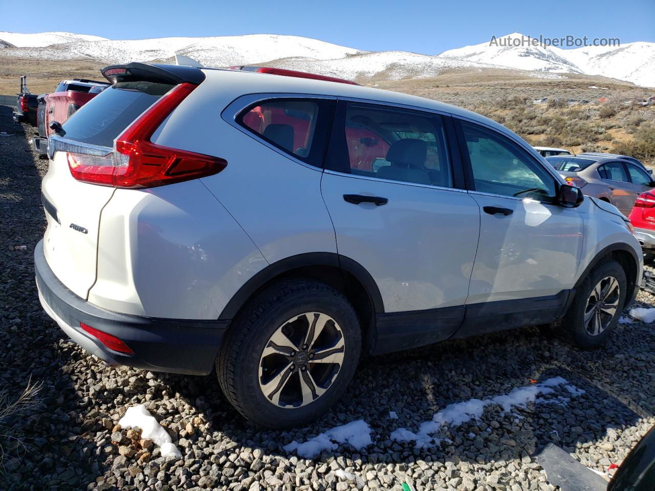 2017 Honda Cr-v Lx White vin: 2HKRW6H3XHH220025