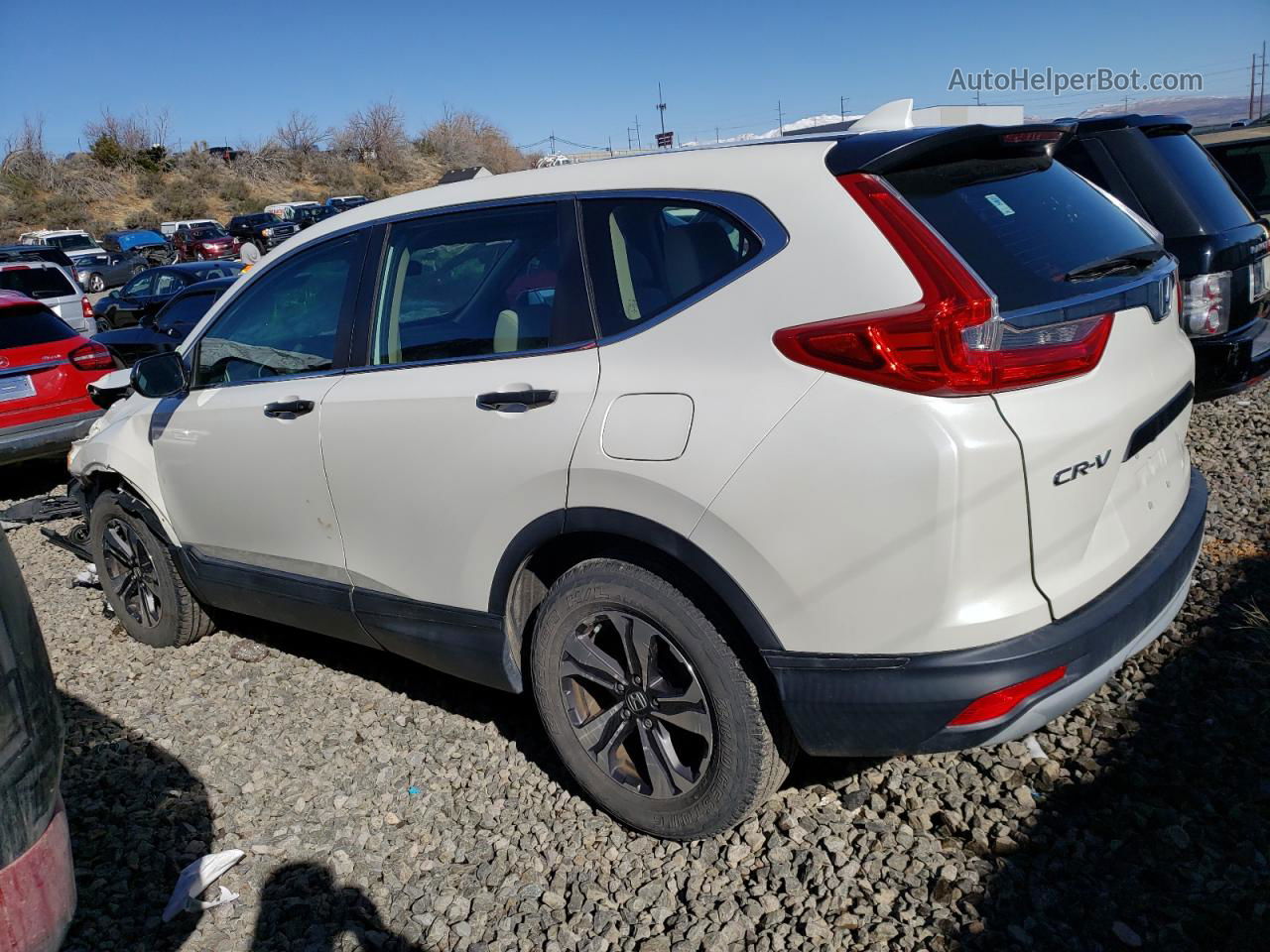 2017 Honda Cr-v Lx White vin: 2HKRW6H3XHH220025