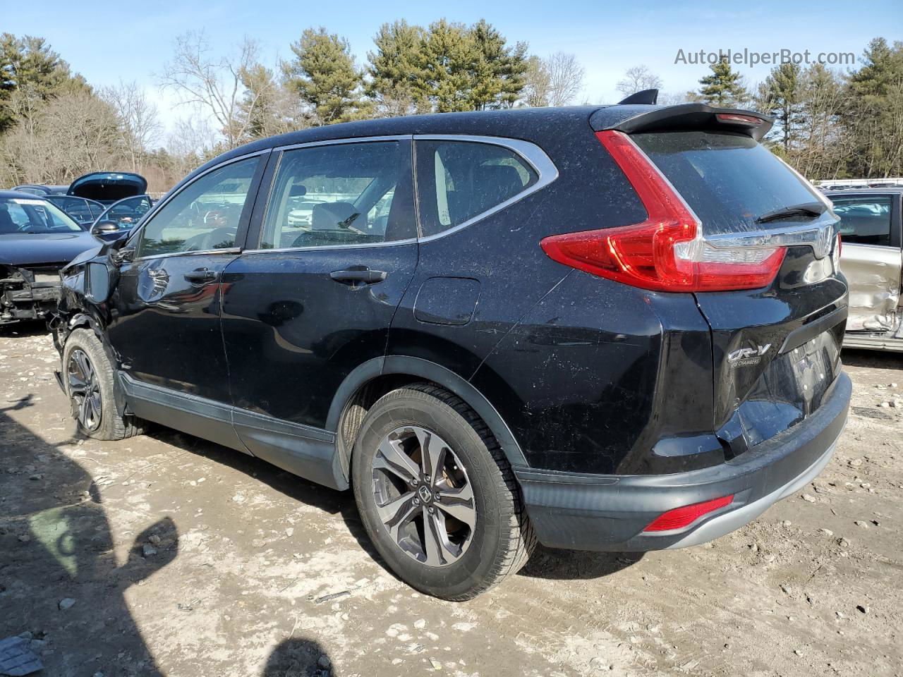 2018 Honda Cr-v Lx Black vin: 2HKRW6H3XJH200766