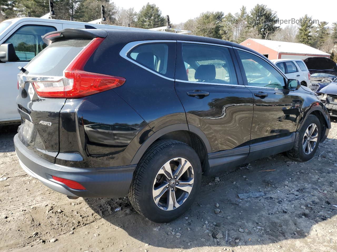 2018 Honda Cr-v Lx Black vin: 2HKRW6H3XJH200766