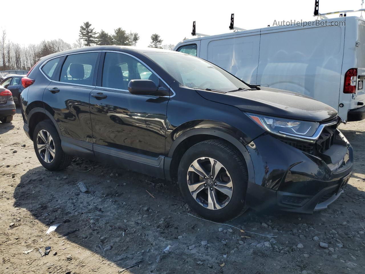 2018 Honda Cr-v Lx Black vin: 2HKRW6H3XJH200766