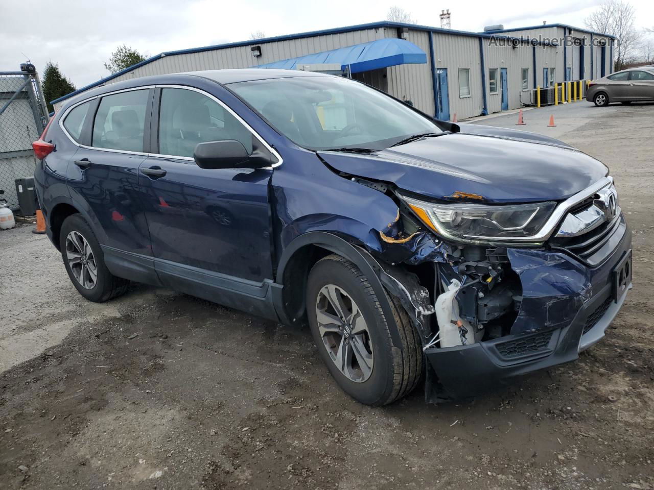 2018 Honda Cr-v Lx Blue vin: 2HKRW6H3XJH204381