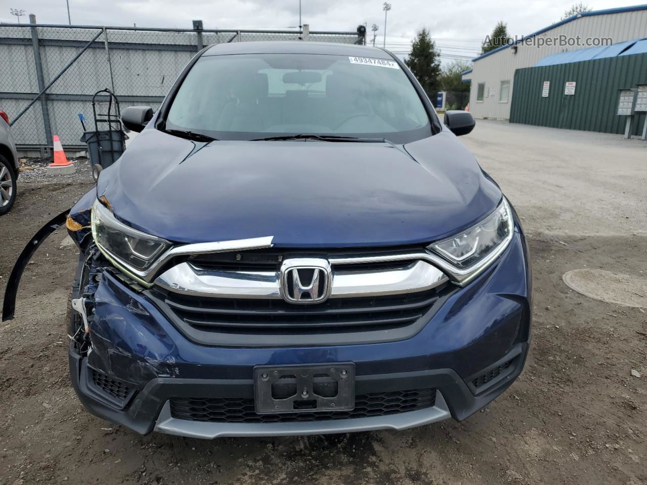 2018 Honda Cr-v Lx Blue vin: 2HKRW6H3XJH204381