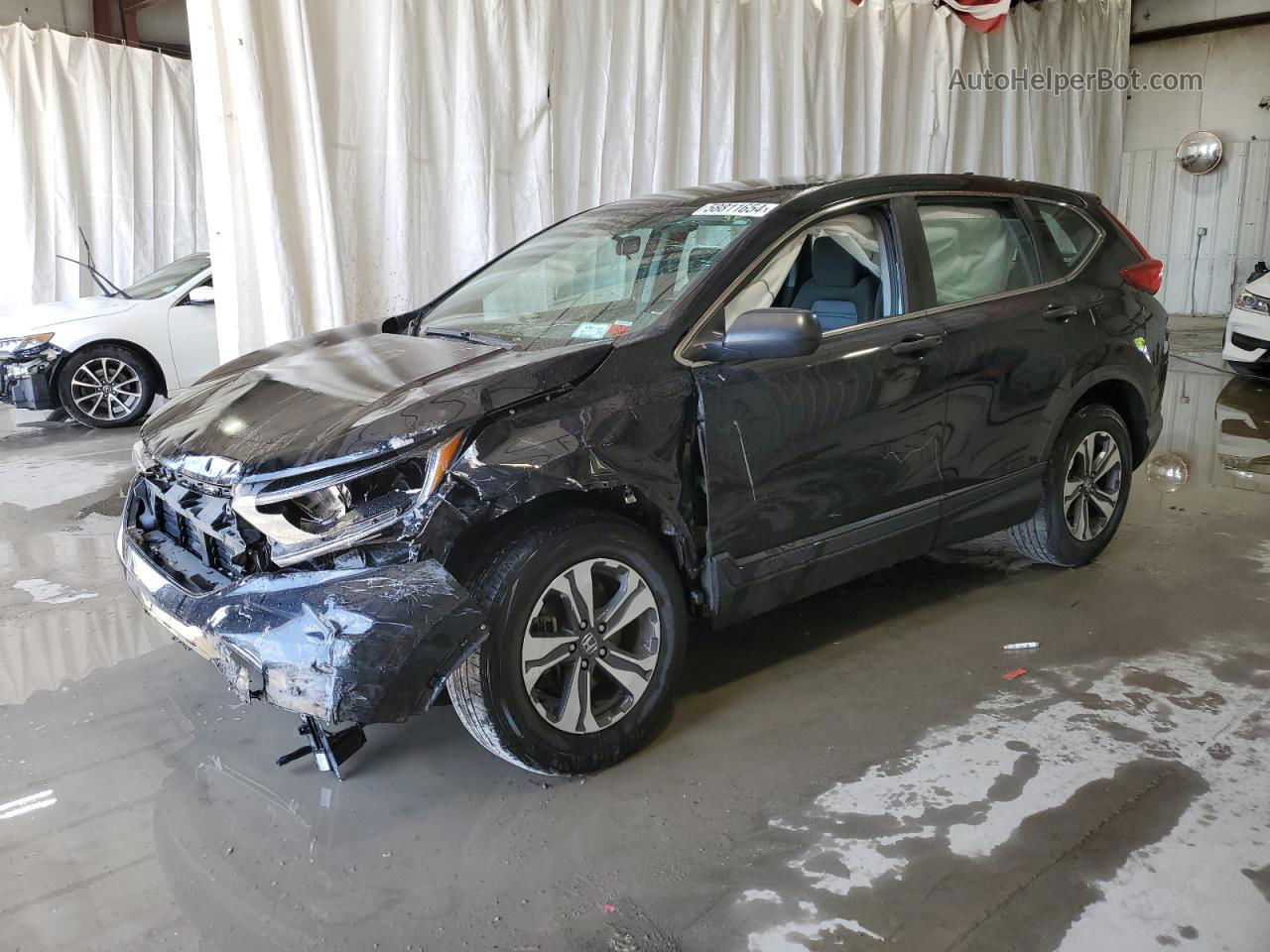 2019 Honda Cr-v Lx Black vin: 2HKRW6H3XKH213406