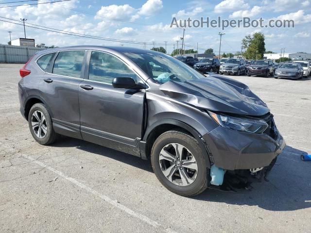 2019 Honda Cr-v Lx Gray vin: 2HKRW6H3XKH221330