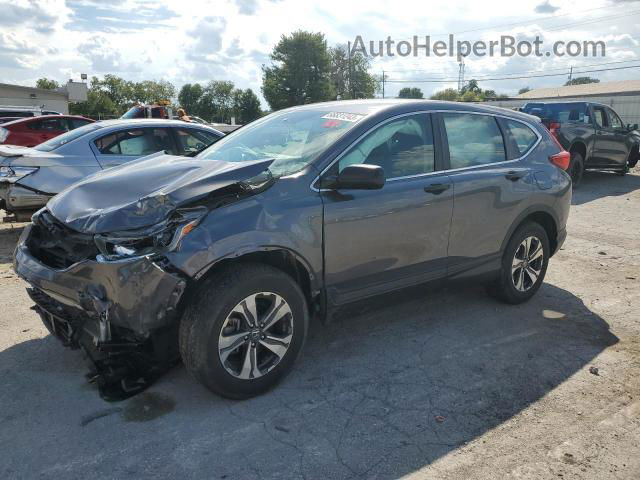 2019 Honda Cr-v Lx Gray vin: 2HKRW6H3XKH221330