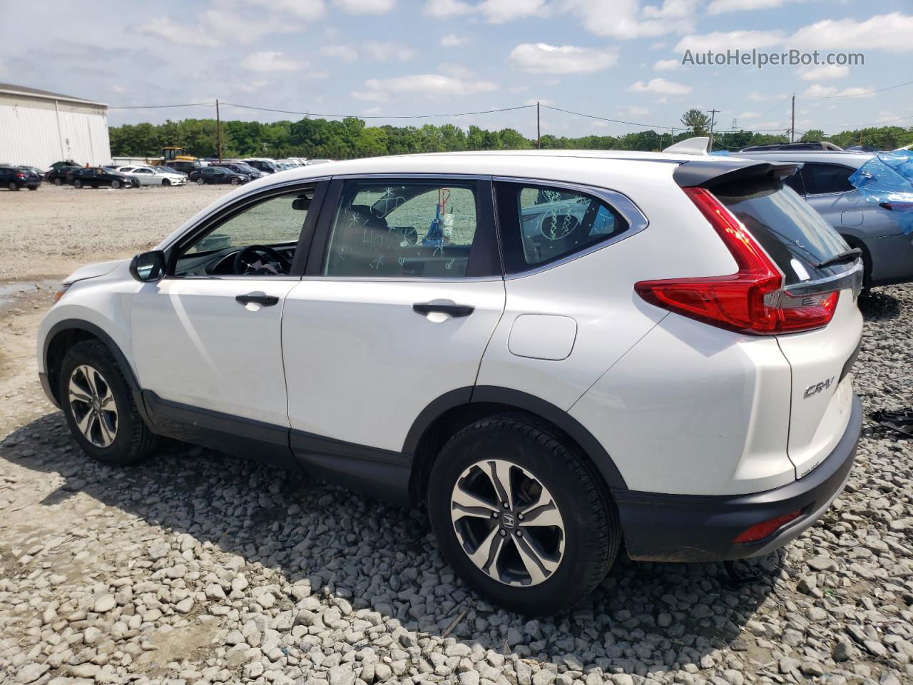 2019 Honda Cr-v Lx White vin: 2HKRW6H3XKH224776