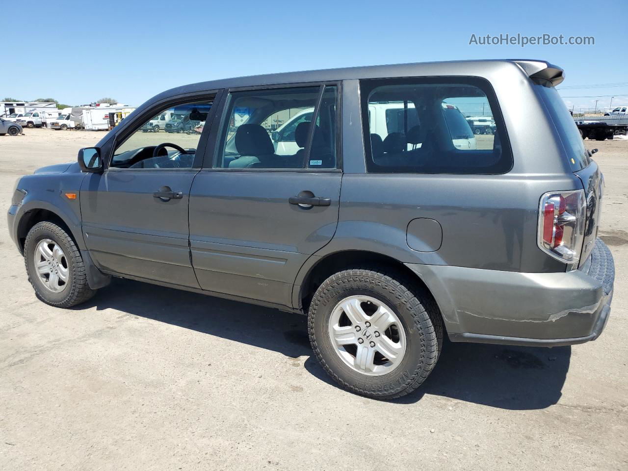 2007 Honda Pilot Lx Charcoal vin: 2HKYF18147H500650