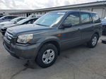 2007 Honda Pilot Lx Gray vin: 2HKYF18157H522916